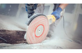 Marble-Limestone with Angle-grinder